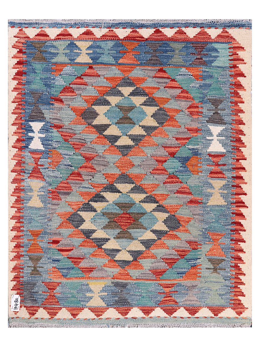 Maimana Kilim - 115 × 95 cm (3'9" x 3'1")-0