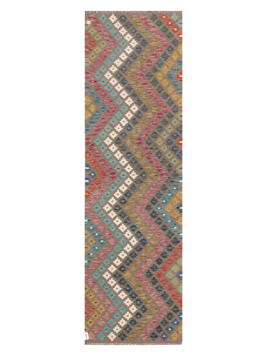 Maimana Kilim Runner - 288 × 84 cm (9'5" x 2'9")-0