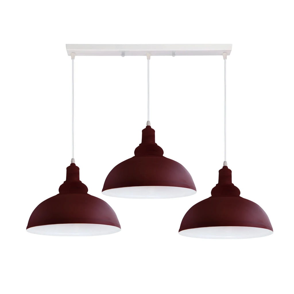 3 Way Adjustable Pendant Light Metal Retro Hanging Light ~4299-5