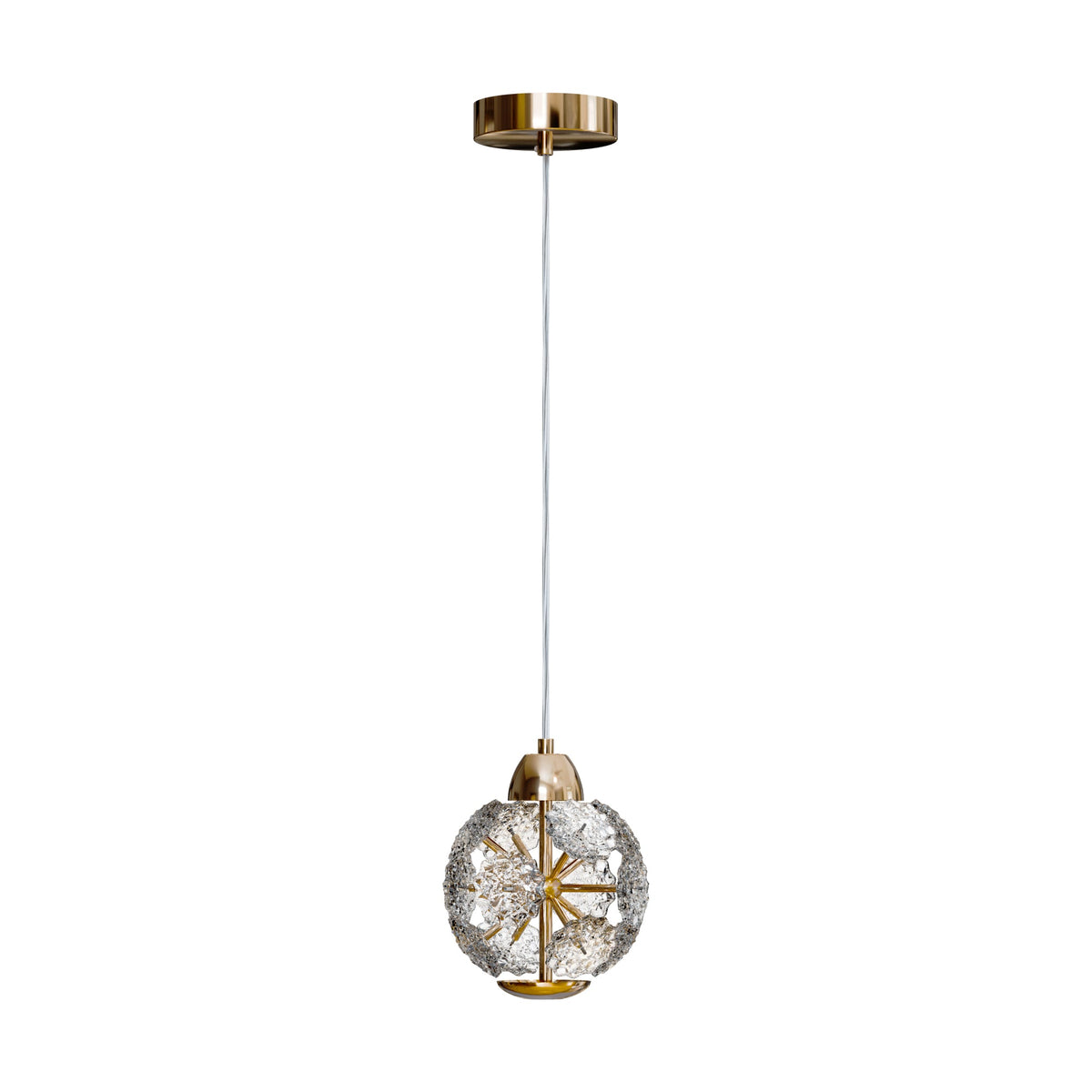 Celeste Crystal Globe Pendant Light – Gold