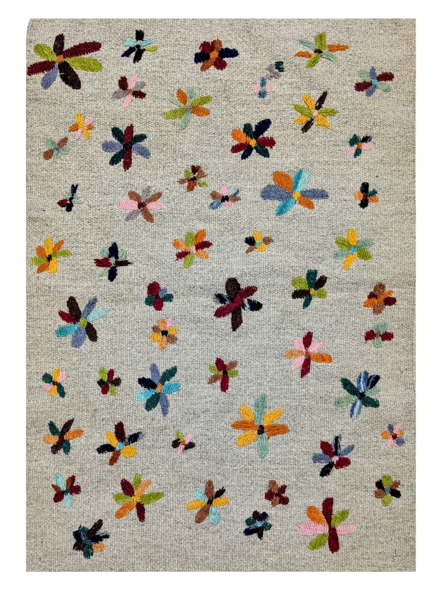 Suzani Afghan Kilim Rug - Size: 60 x 90 cm-0