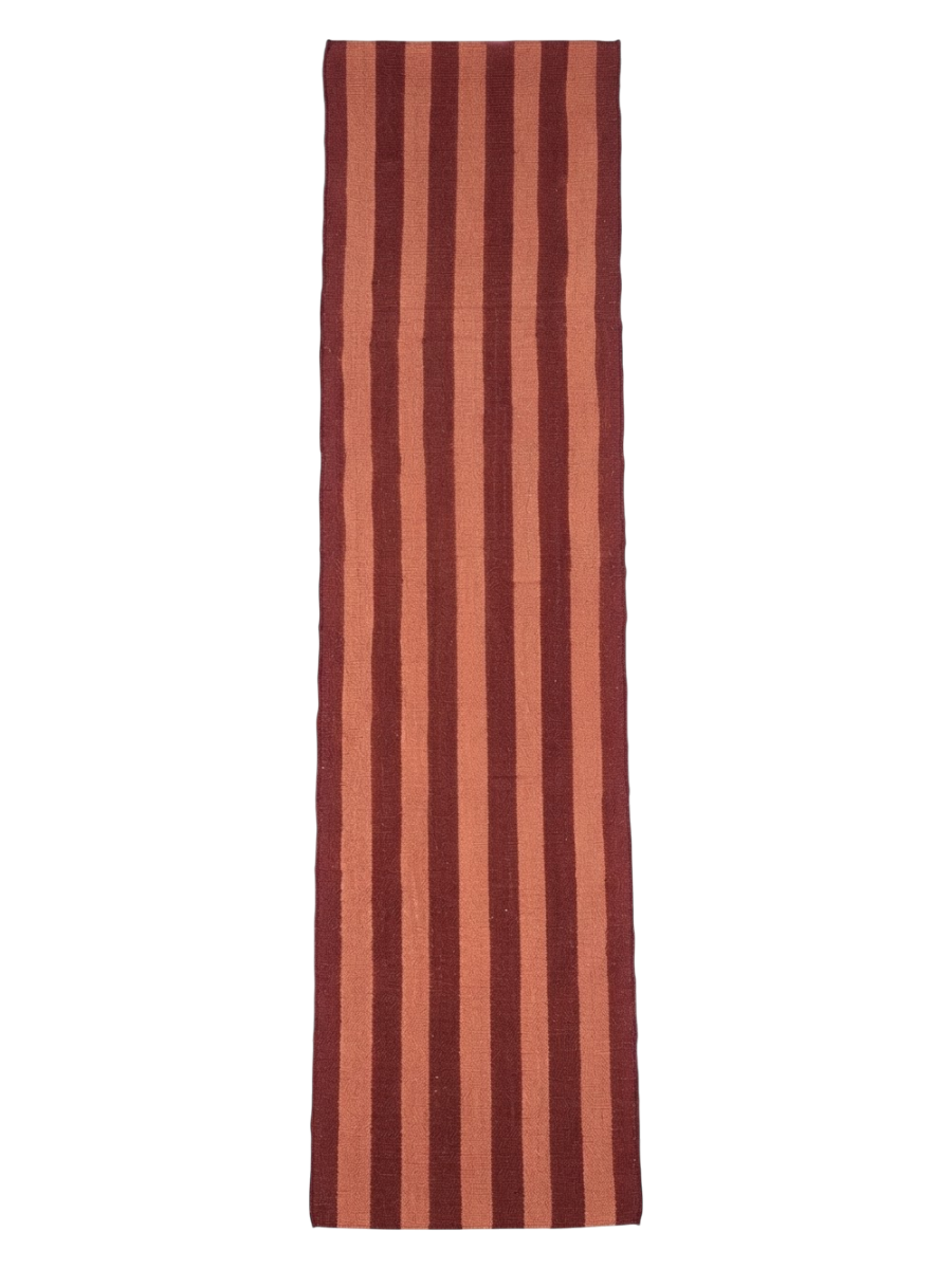 Contemporary Afghan Kilim Runner - Size: 288 x 60 cm (9'5" x 2'0")-0