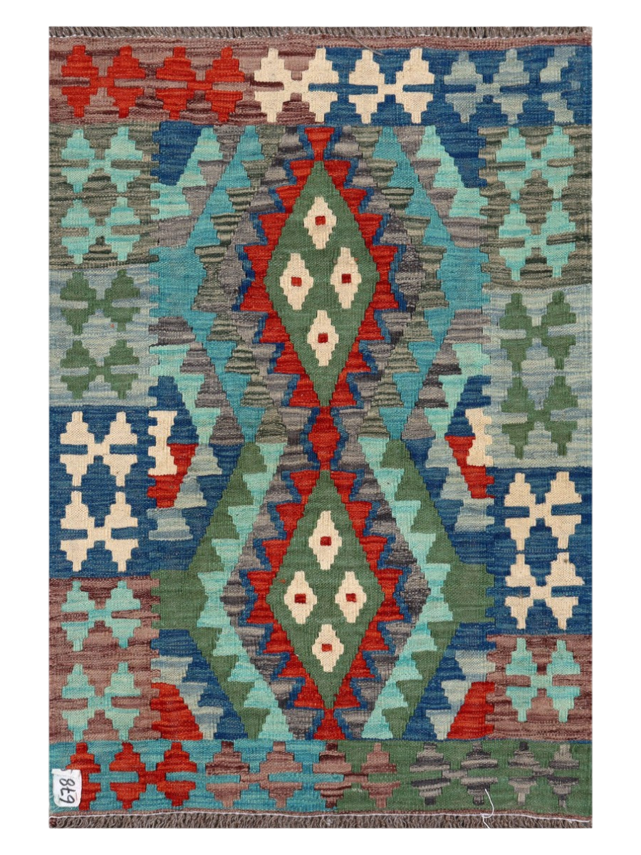 Maimana Kilim - 121 × 85 cm (4'0" x 2'9")-0