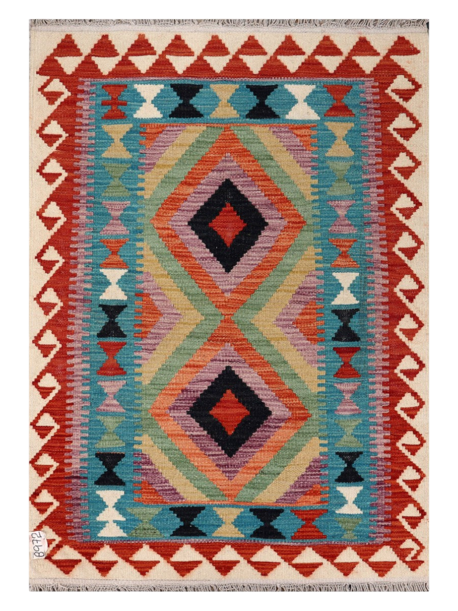 Maimana Kilim - 113 × 79 cm (3'8" x 2'7")-0