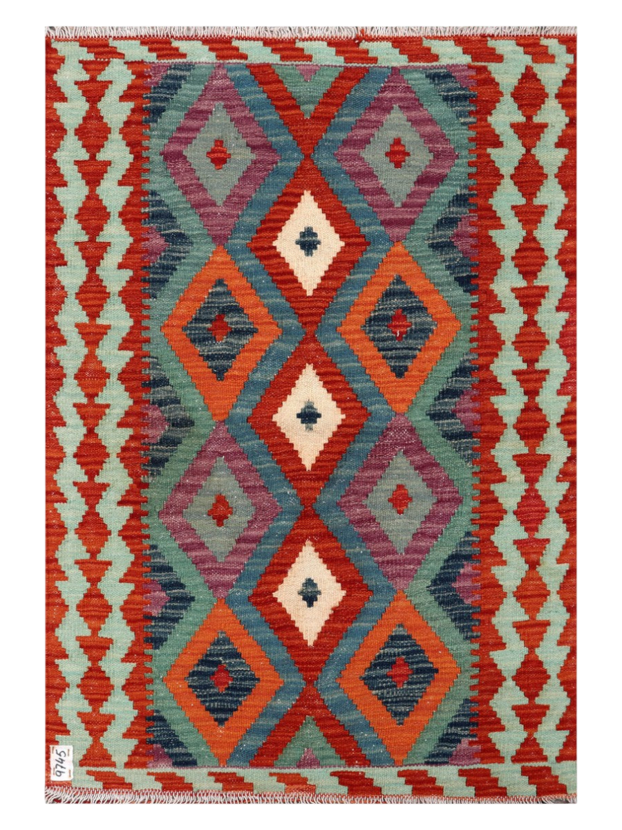 Maimana Kilim - 127 × 87 cm (4'2" x 2'10")-0