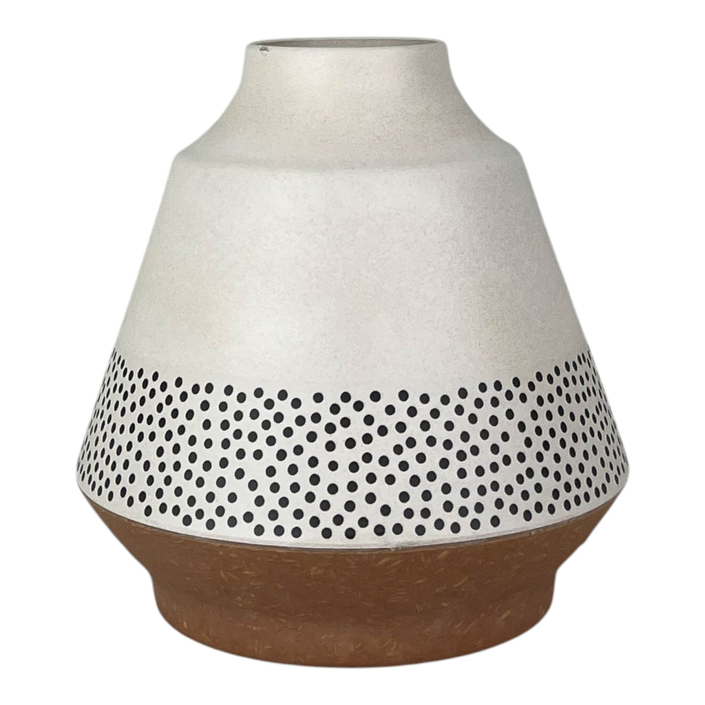 Earthy Dotty Bamboo Skandi Vase