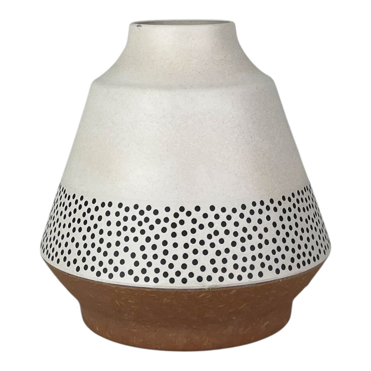 Earthy Dotty Bamboo Skandi Vase