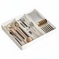 Expandable kitchen drawer organizer Kitchen Tray with 3 Compartments-0