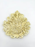 Skeletal Leaf Tray - Decorative Metal Tray | Centerpiece | Home Accent | Gold, Silver or Antique Finish-0