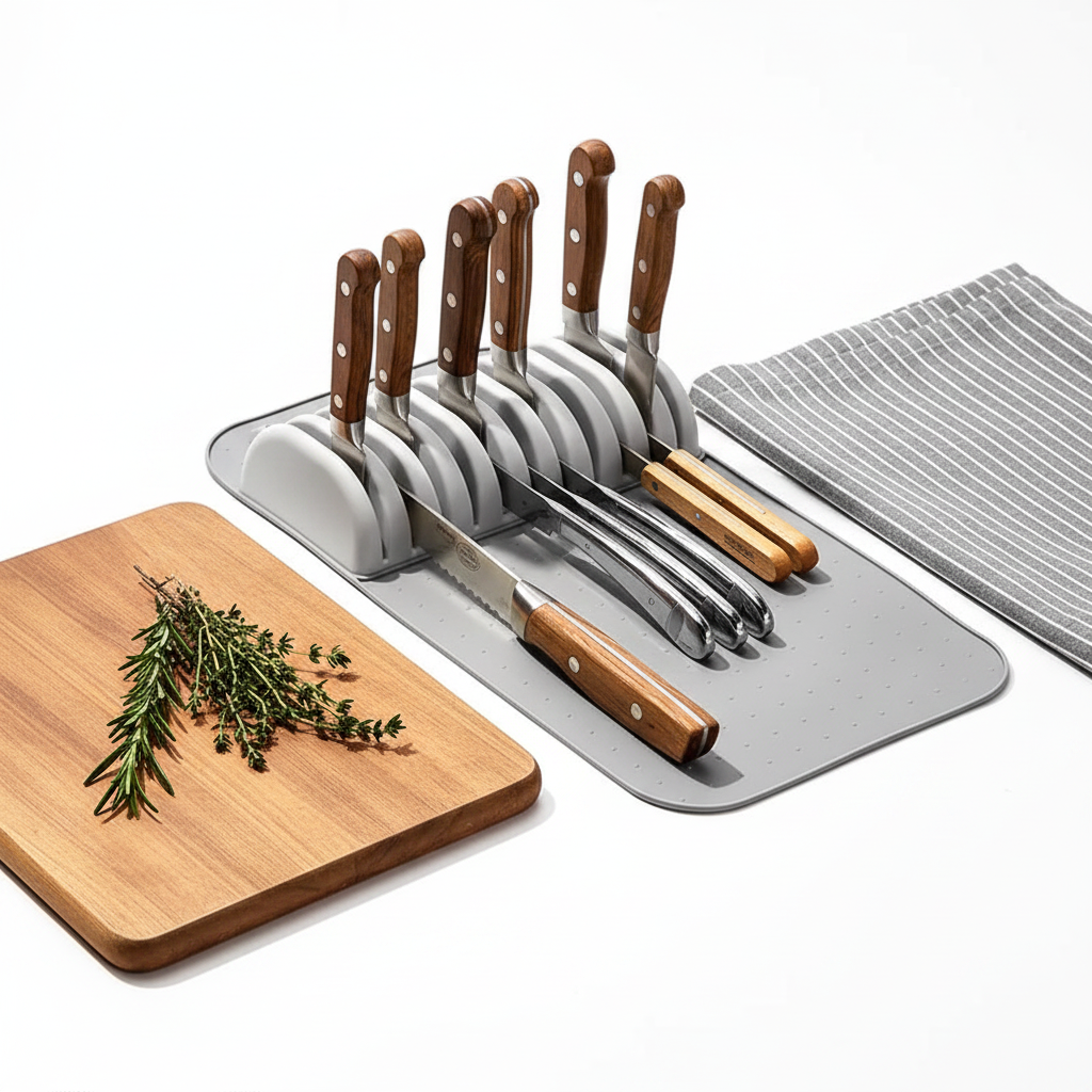 Kitchen knife drawer organizer Kitchen Knife Holder with 5 & 11 Slots-0
