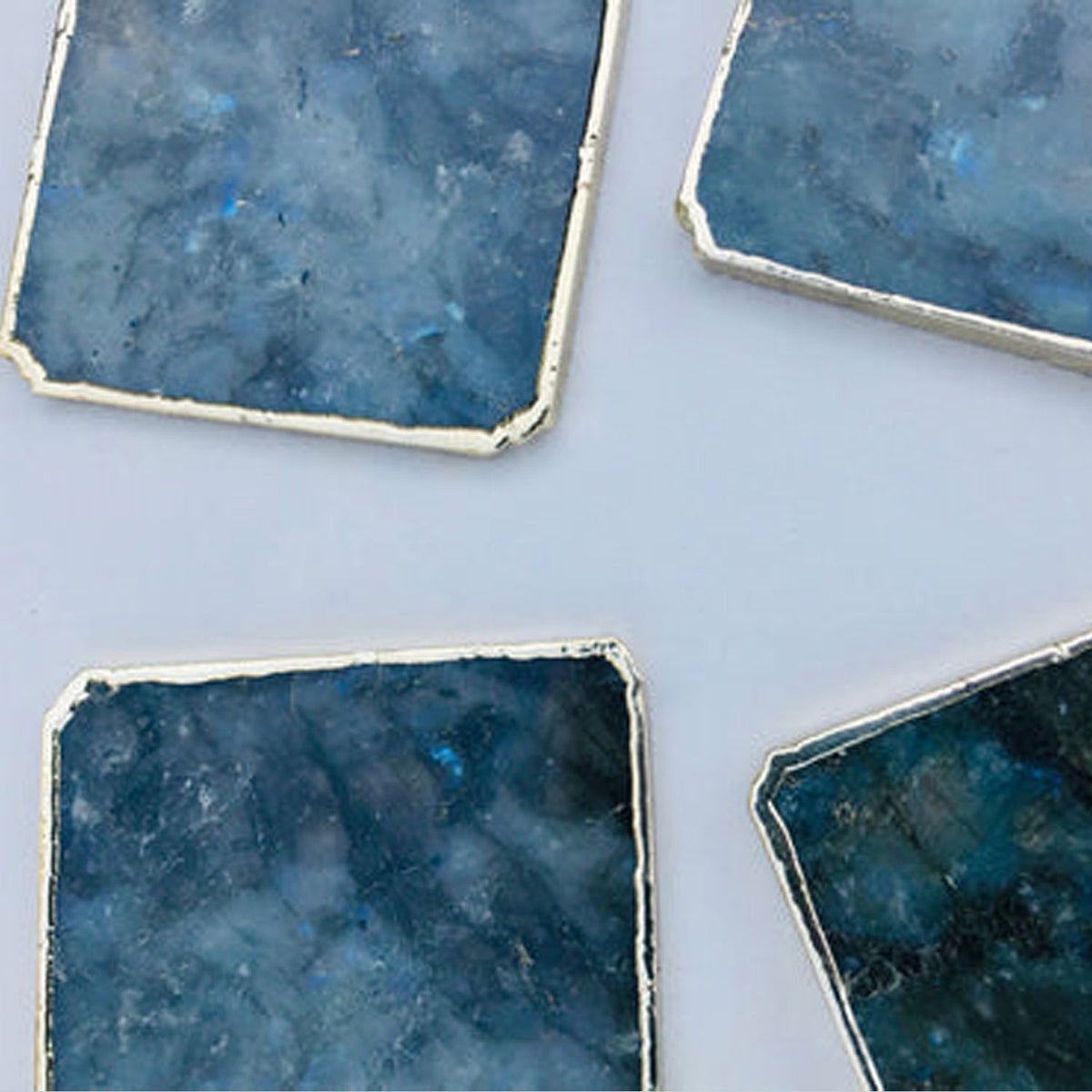 Labradorite Natural Edge Coasters – Set of 4-2