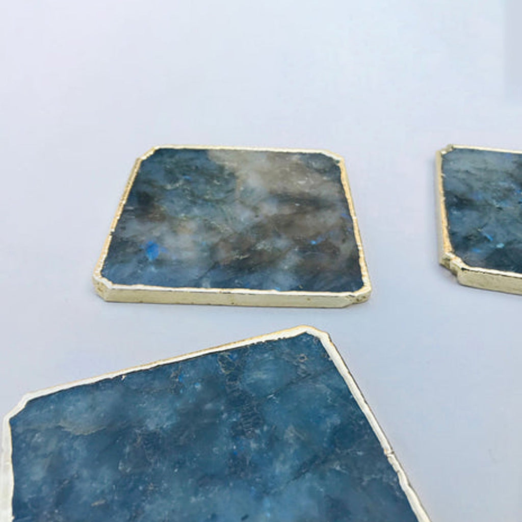 Labradorite Natural Edge Coasters – Set of 4-3