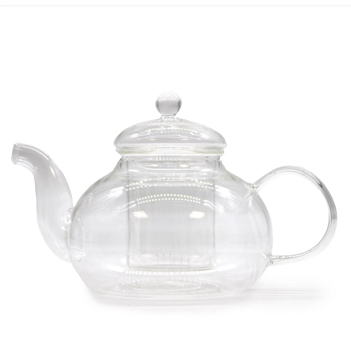 Glass Infuser Teapot - Round Pearl