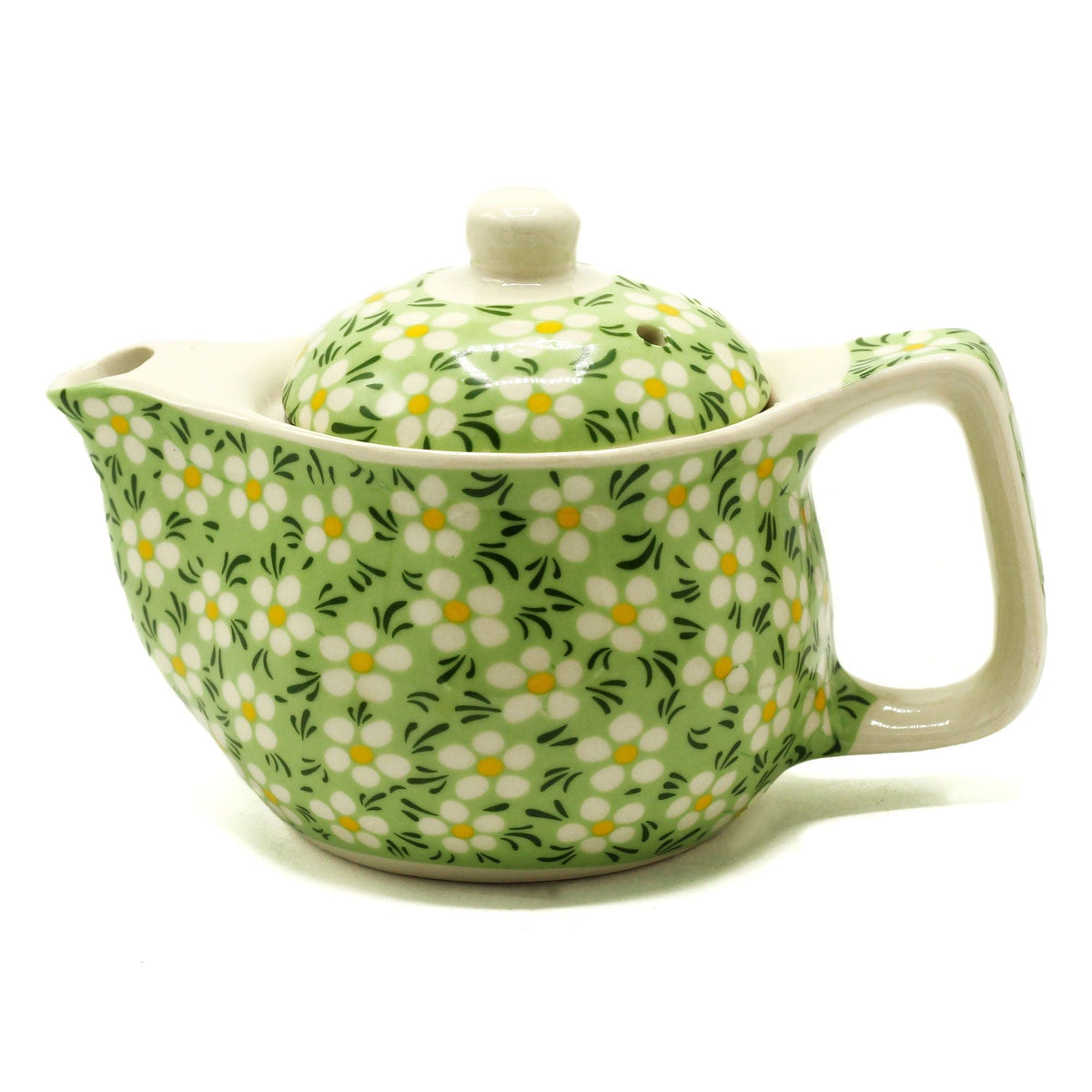 Herbal Teapot - Green Daisey