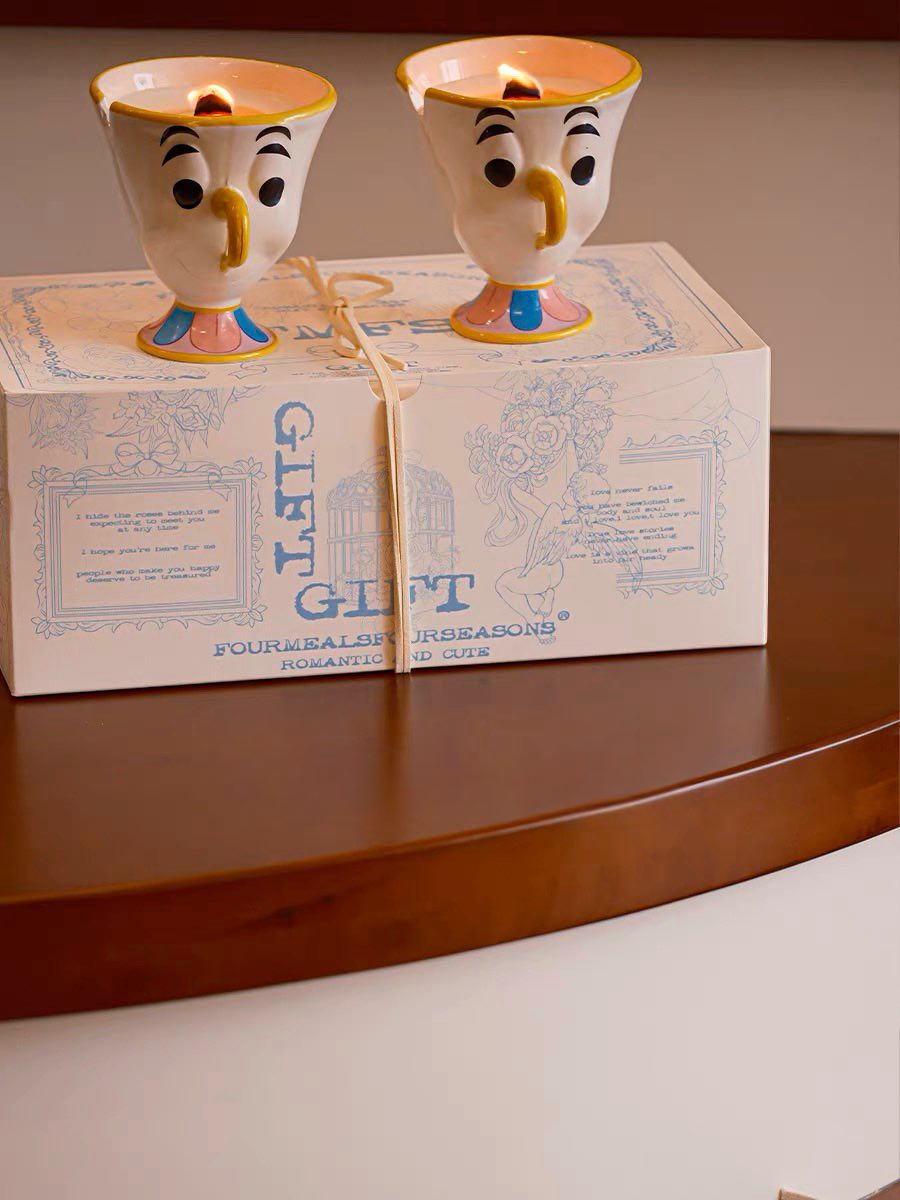 Character Ceramic Soy Wax Candles – Set of 2