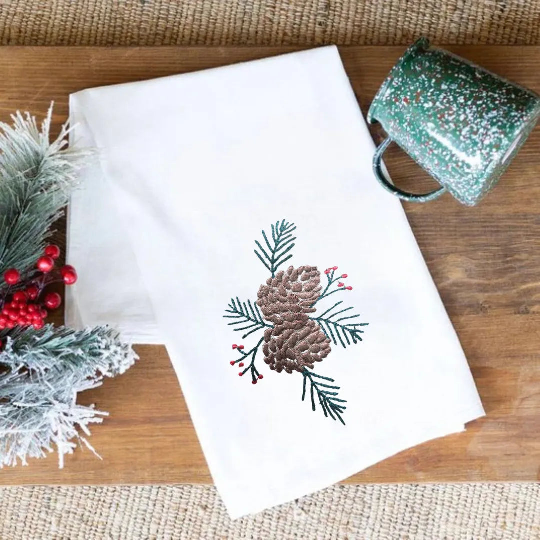 Acorn Motif Kitchen Towel-0
