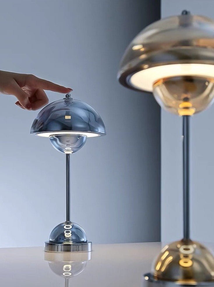 Chrome Dimmable Portable Table Lamp – Nordic Design