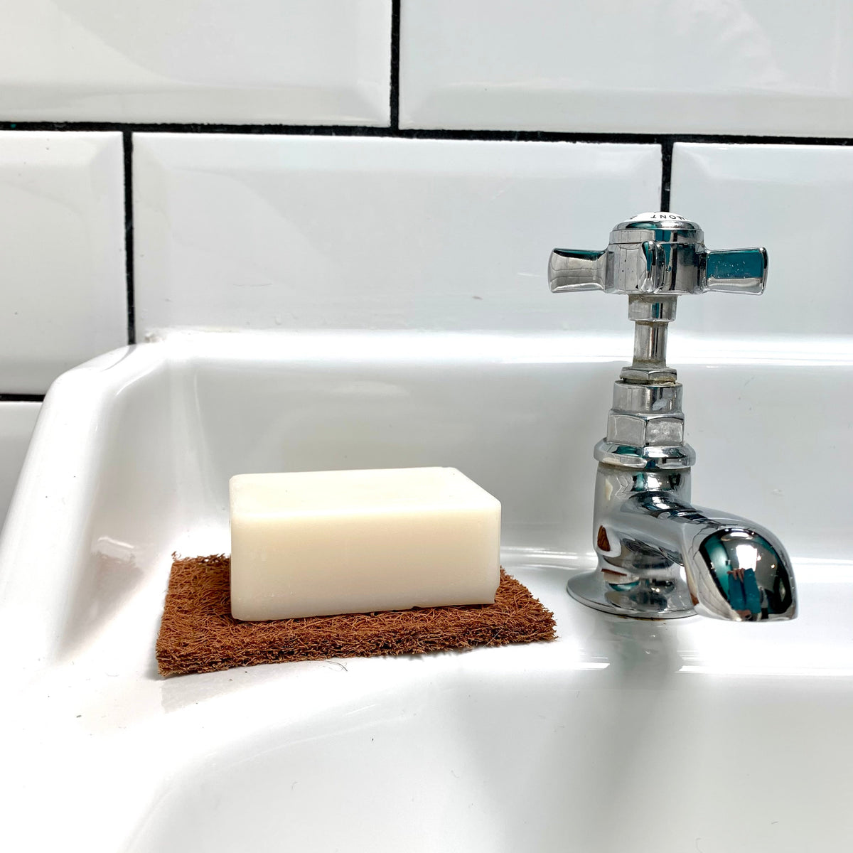 Soap Rests Coconut Coir | Natural Compostable Coconut Fibre Soap Rests (2 pck)-1