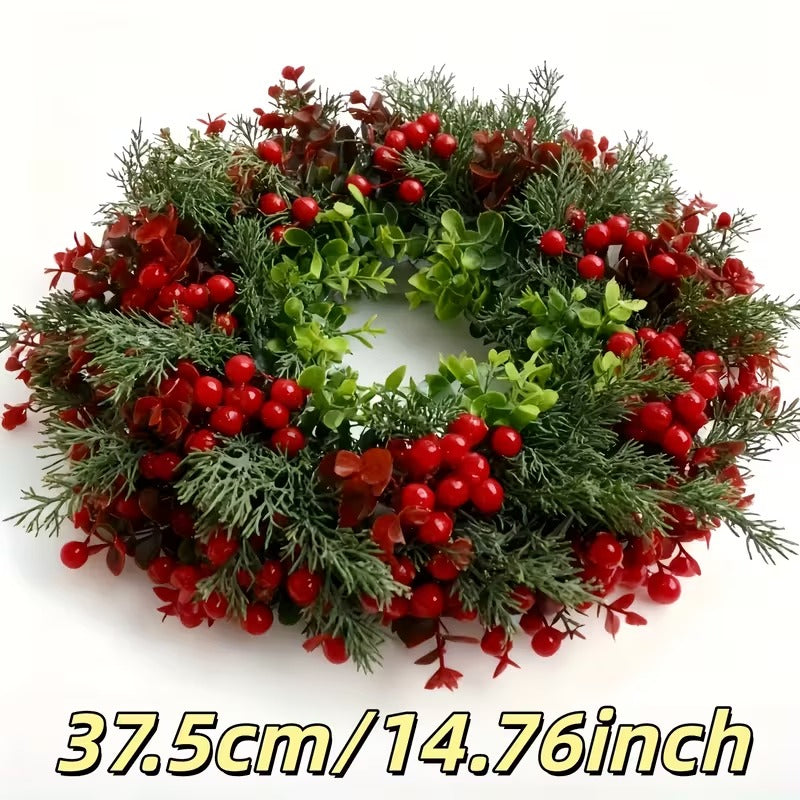 Luxury Christmas Wreath Red Berries Pine Cones