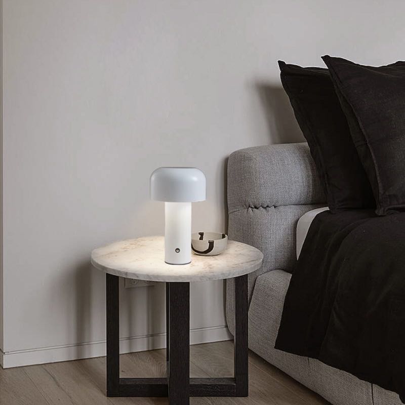 Mushroom Portable LED Table Lamp – Modern Bell Design