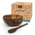 Natural Coconut Bowl & Spoon Set -
Handcrafted Eco Homeware