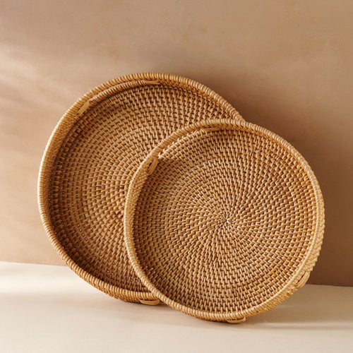 Blue Bamboo Serving Bowl – Elegant Fruit & Salad Bowl