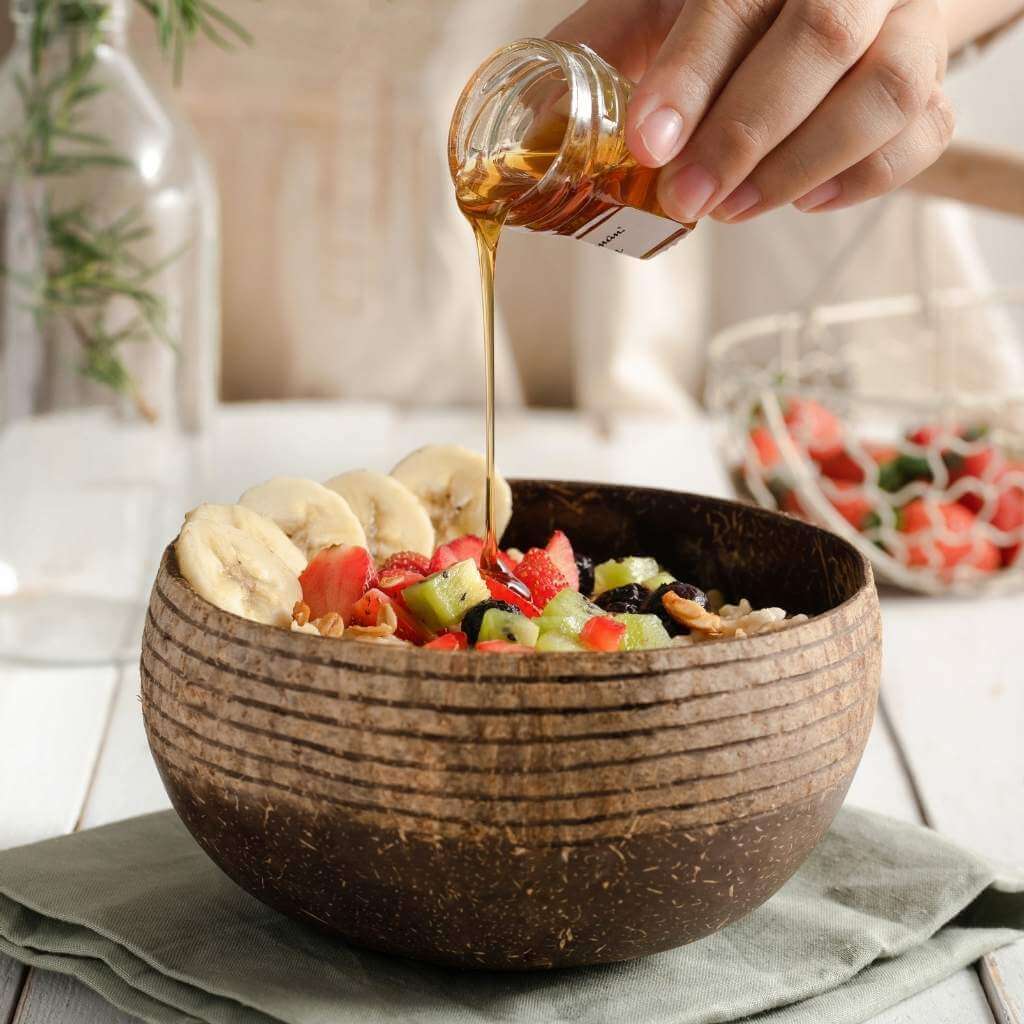 Natural Coconut Bowl & Spoon Set -
Handcrafted Eco Homeware